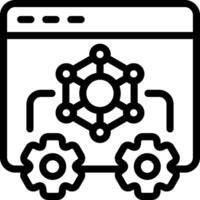 Infrastructure page Outline Style Icon vector