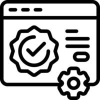 Trust badges Outline Style Icon vector