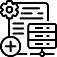Add on services Outline Style Icon vector