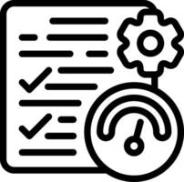 Performance features Outline Style Icon vector