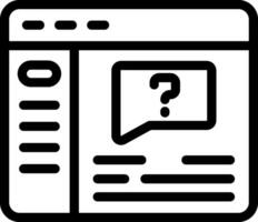 Support section Outline Style Icon vector