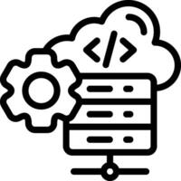Developer hosting Icon vector