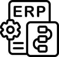 Enterprise plans Outline Style Icon vector
