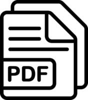 File associated with PDF documents vector