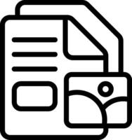 File containing image Outline Style Icon vector