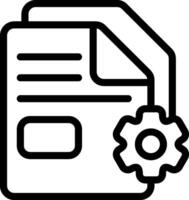 File preferences or configuration Outline Style Icon vector