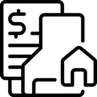 Assets Folder Outline Style Icon vector