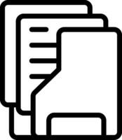 Archive Folder Outline Style Icon vector