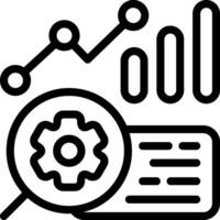 Benchmarking Outline Style Icon vector