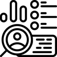 Competitive Analysis Outline Style Icon vector