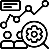 Target Market Outline Style Icon vector