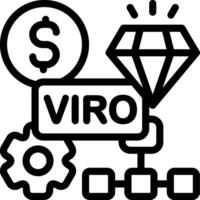 VRIO Framework Outline Style Icon vector