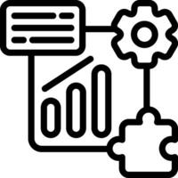 Strategy Reports Outline Style Icon vector