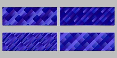 Abstract diagonal stripe pattern banner template set vector