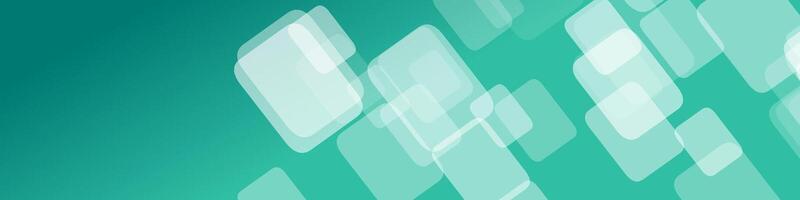 Gradient abstract banner background - geometric graphic design with squares vector
