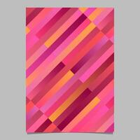 Abstract modern geometrical diagonal stripe flyer background template vector