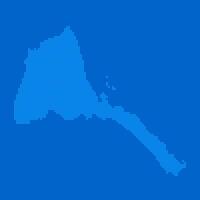 Blue halftone dot outline map background of Eritrea vector