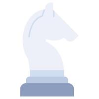 Knight Chess Horse Flat Design Style Icon, Flat Design Style Icon Symbol vector