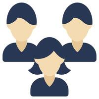 People Flat Design Style Icon, Flat Design Style Icon Symbol vector