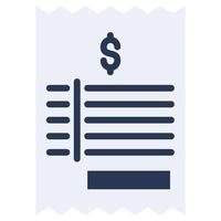 Bill Flat Design Style Icon, Flat Design Style Icon Symbol vector