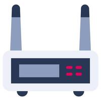 Wifi Router Flat Design Icon, Flat Design Icon Symbol vector