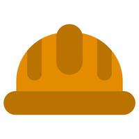 Safety Helmet Flat Icon, Color Flat Icon Symbol vector