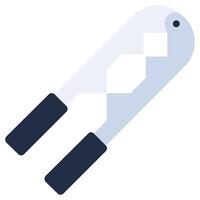 Nut Cracker Flat Design Icon, Cooking And Kitchen Flat Design Icon Symbol vector