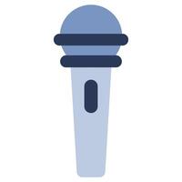 Microphone Flat Design Icon Symbol, Audio Element Flat Design Icon Symbol vector