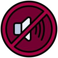 Volume Mute Outline Design Icon, Audio Element Outline Design Icon Symbol vector