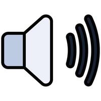 Speaker Icon, Audio Outline Design Icon, Audio Element Outline Design Icon Symbol vector