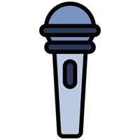Microphone Outline Design Icon Symbol, Audio Element Outline Design Icon Symbol vector