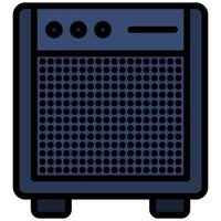 Sound Amplifier Outline Design Icon, Audio Element Outline Design Icon Symbol vector