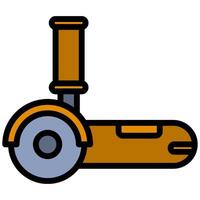 Grinding Flat Icon Design, Color Flat Icon Symbol vector