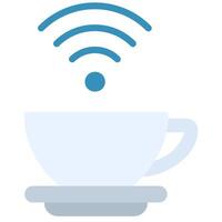 Coffee Cup, Flat Design Style Icon, Restaurant Element Icon Collection vector