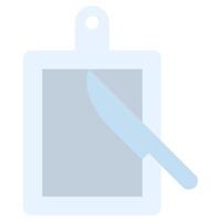 Cutting Board Icon, Flat Design Style Icon, Restaurant Element Icon Collection vector