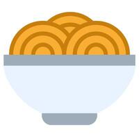 Noodle Icon, Flat Design Style Icon, Restaurant Element Icon Collection vector
