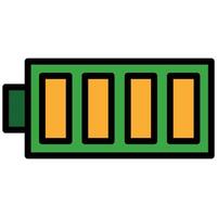 Battery Indicator Icon, Flat Design Style Icon Icon Symbol vector