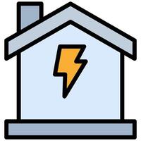 Home Energy Icon, Flat Design Style Icon Icon Symbol vector
