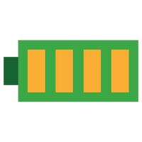 Battery Indicator Flat Icon, Flat Design Style Flat Icon Symbol vector