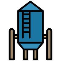 Water Reservoir Icon, Flat Design Style Icon Symbol, Farming Element Icon vector