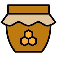 Honey Pot Icon, Flat Design Style Icon Symbol, Farming Element Icon vector