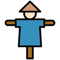 Scarecrow Icon, Flat Design Style Icon Symbol, Farming Element Icon vector