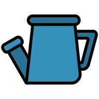 Watering Can Icon, Flat Design Style Icon Symbol, Farming Element Icon vector