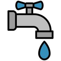 Water Tap Icon, Flat Design Style Icon Symbol, Farming Element Icon vector