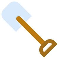 Shovel Flat Icon, Flat Design Style Icon Symbol, Farming Element Icon vector