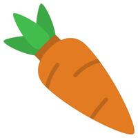 Carrot Flat Icon, Flat Design Style Icon Symbol, Farming Element Icon vector