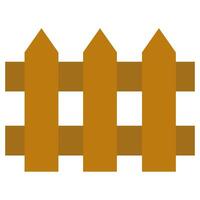 Fence Flat Icon, Flat Design Style Icon Symbol, Farming Element Icon vector