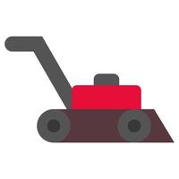 Lawn Mower Flat Icon, Flat Design Style Icon Symbol, Farming Element Icon vector