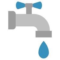 Water Tap Flat Icon, Flat Design Style Icon Symbol, Farming Element Icon vector