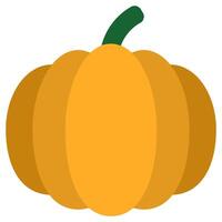 Pumpkin Flat Icon, Flat Design Style Icon Symbol, Farming Element Icon vector